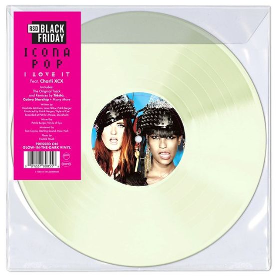 Icona Pop Feat. Charli XCX – I Love It 12″ (RSD Black Friday 2025 Glow In The Dark Vinyl)