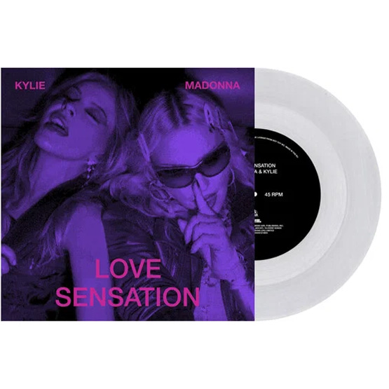 Madonna / Kylie – Love Sensation 7″ | Clear Vinyl